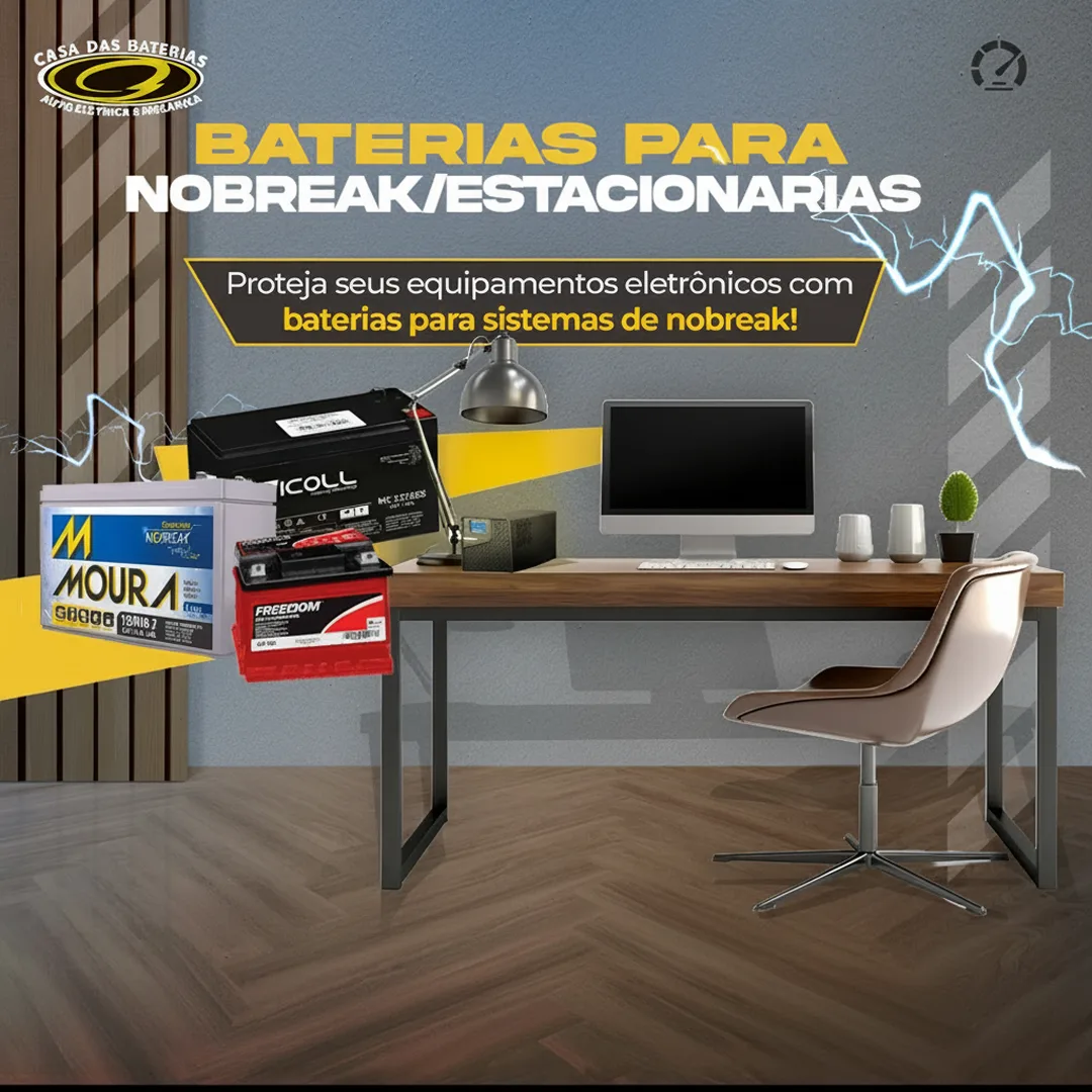 Baterias para nobreaks e estacionárias em Criciúma