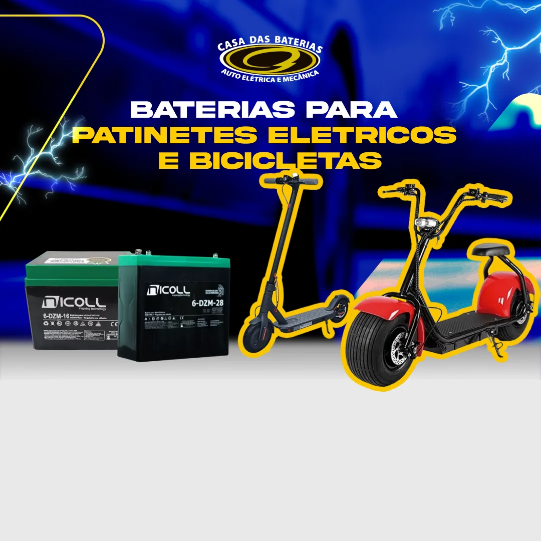 Baterias para patinetes e bicicletas elétricas em Criciúma